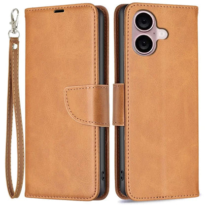 For iPhone 16 Plus Case Flip Stand Wallet Shockproof Leather Cell Phone Cover