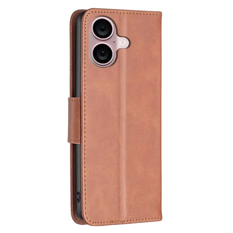 For iPhone 16 Plus Case Flip Stand Wallet Shockproof Leather Cell Phone Cover