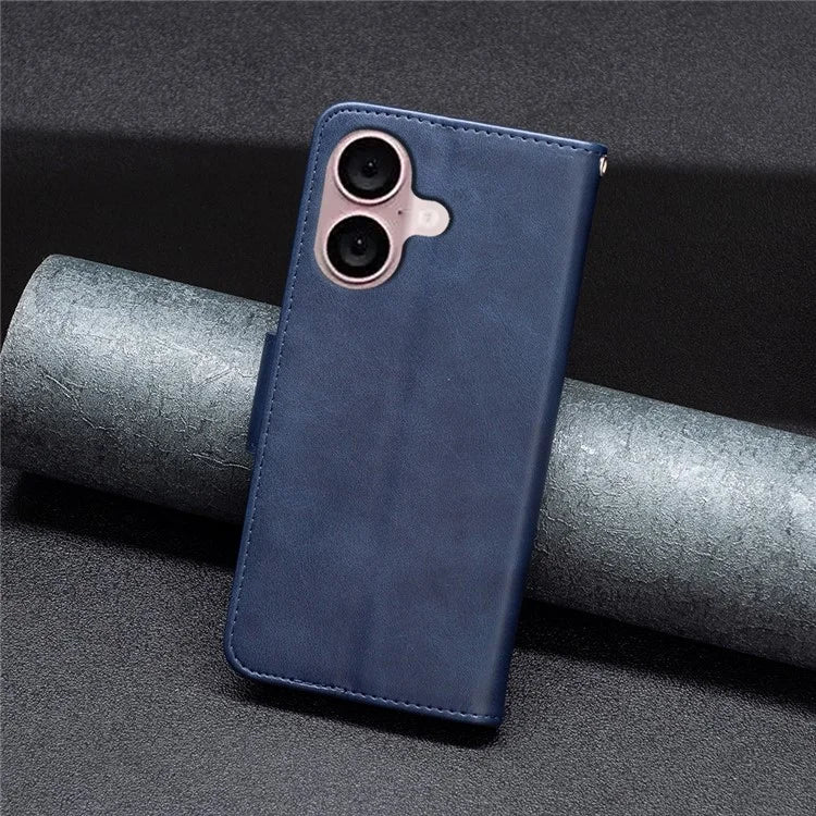 For iPhone 16 Case Shockproof Leather Stand Wallet Mobile Phone Cover