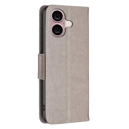 For iPhone 16 Plus Anti-Scratch Phone Stand Case Wallet Leather Phone Cover