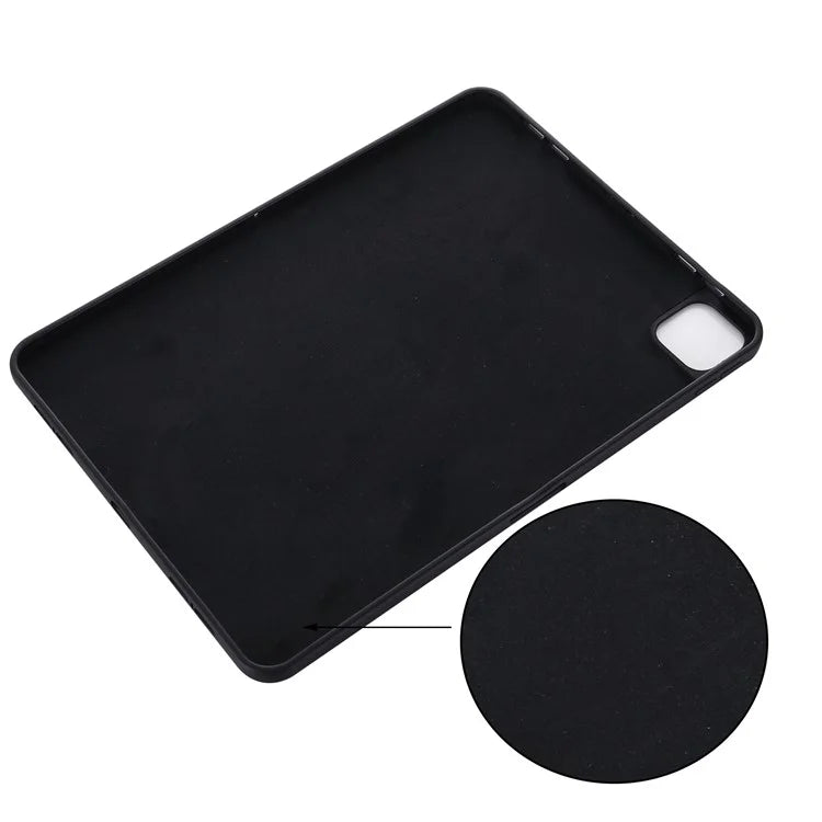 For iPad Pro 13 (2024) Case Liquid Silicone Scratch Resistant Tablet Cover