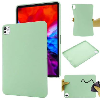 For iPad Pro 13 (2024) Case Liquid Silicone Scratch Resistant Tablet Cover