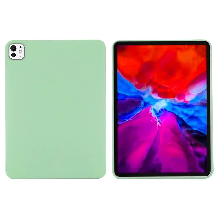 For iPad Pro 13 (2024) Case Liquid Silicone Scratch Resistant Tablet Cover