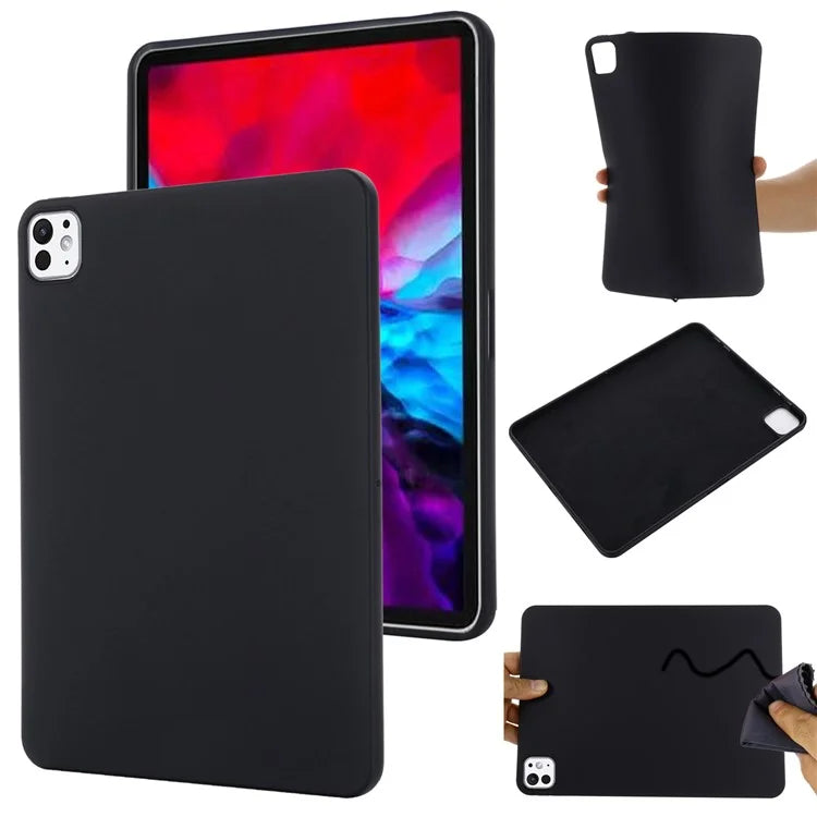 For iPad Pro 11 (2024) Case Liquid Silicone Anti-Scratch Tablet Cover
