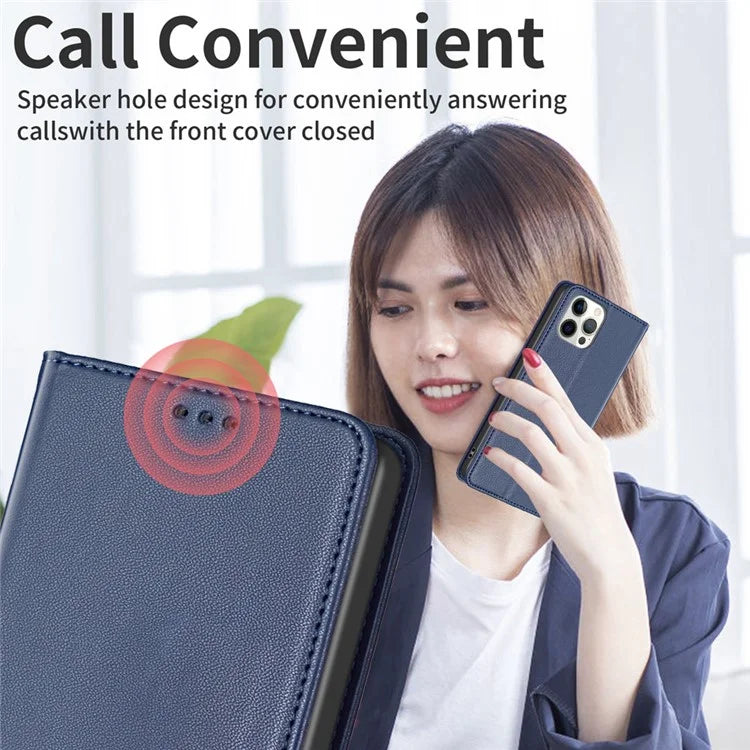 BINFEN COLOR BF18 For iPhone 16 Case Magnetic Closing PU Leather Card Holder Phone Cover