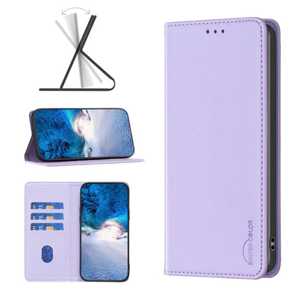 BINFEN COLOR BF18 For iPhone 16 Case Magnetic Closing PU Leather Card Holder Phone Cover