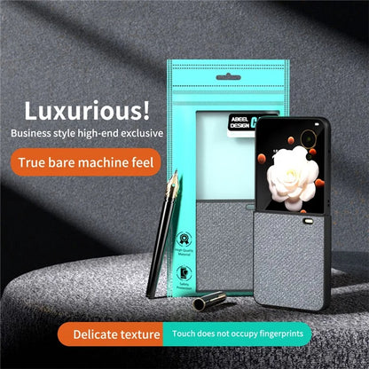For Honor Magic V Flip 5G Case PU Leather Rhinestone Texture Phone Cover