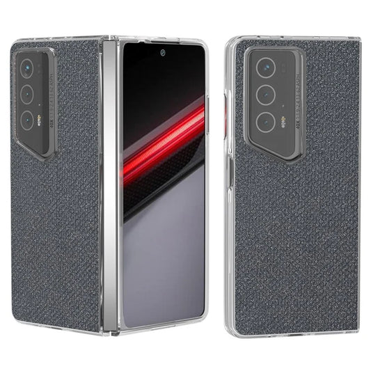 For Honor Magic V2 RSR Porsche Design Case PU+PC Phone Cover Rhinestone Texture