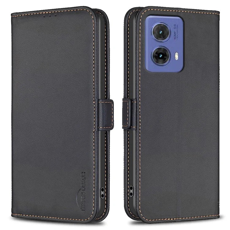 BINFEN COLOR BF31 For Motorola Moto G85 5G / S50 Neo 5G Case Wallet Leather Flip Phone Cover
