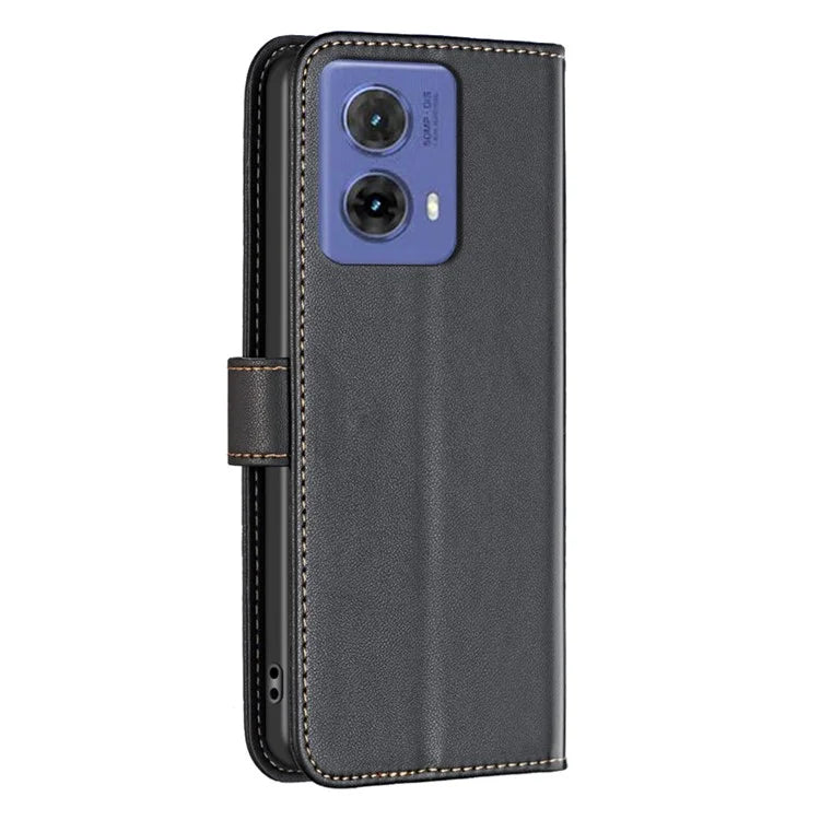BINFEN COLOR BF17 For Motorola Moto G85 5G / S50 Neo 5G Wallet Case PU Leather Phone Cover