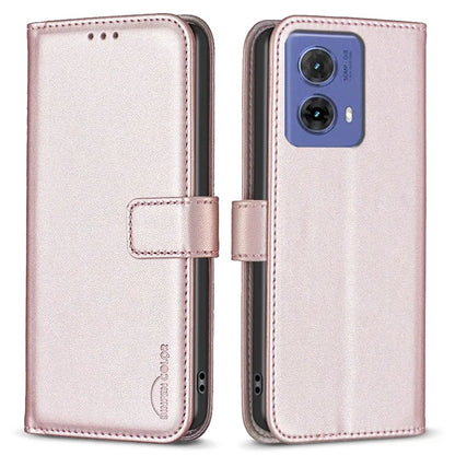 BINFEN COLOR BF17 For Motorola Moto G85 5G / S50 Neo 5G Wallet Case PU Leather Phone Cover