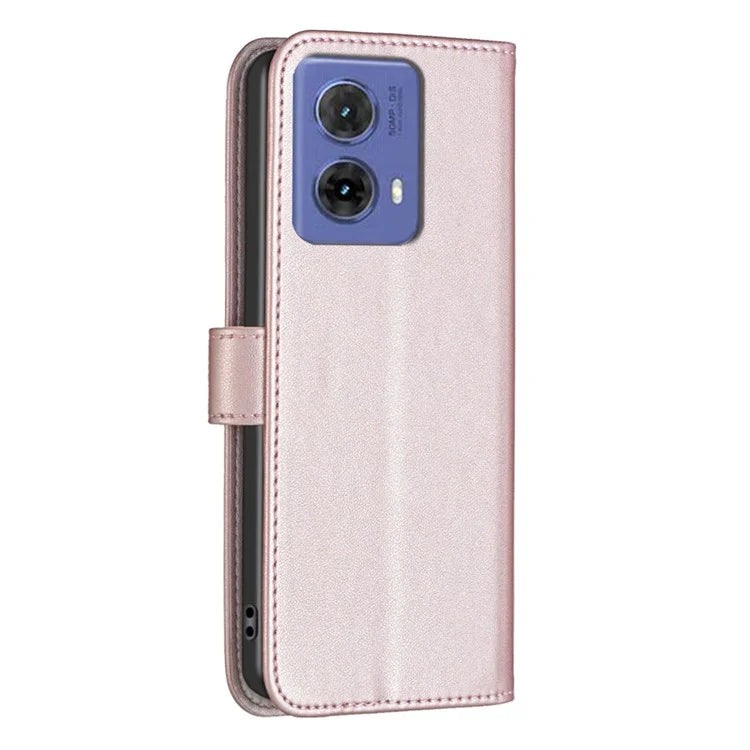 BINFEN COLOR BF17 For Motorola Moto G85 5G / S50 Neo 5G Wallet Case PU Leather Phone Cover