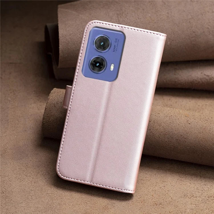 BINFEN COLOR BF17 For Motorola Moto G85 5G / S50 Neo 5G Wallet Case PU Leather Phone Cover