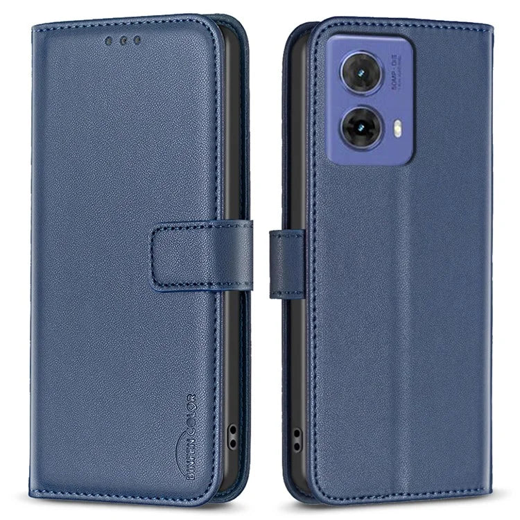 BINFEN COLOR BF17 For Motorola Moto G85 5G / S50 Neo 5G Wallet Case PU Leather Phone Cover