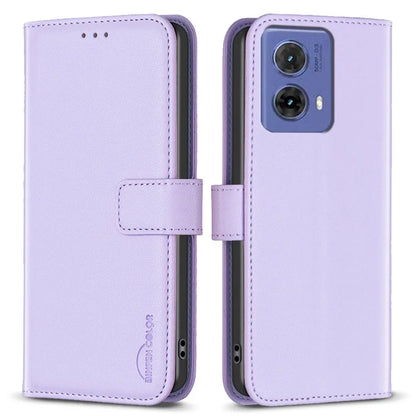 BINFEN COLOR BF17 For Motorola Moto G85 5G / S50 Neo 5G Wallet Case PU Leather Phone Cover
