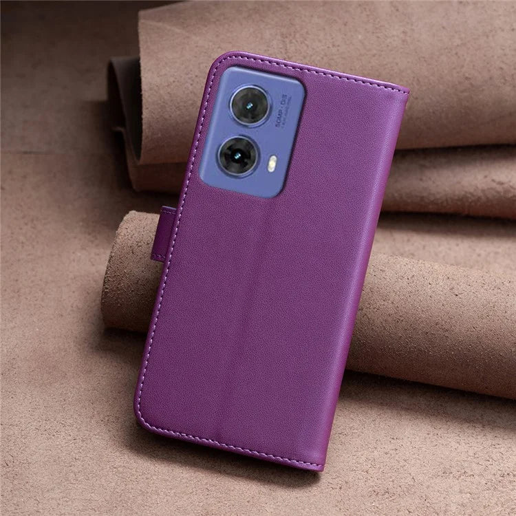 BINFEN COLOR BF17 For Motorola Moto G85 5G / S50 Neo 5G Wallet Case PU Leather Phone Cover