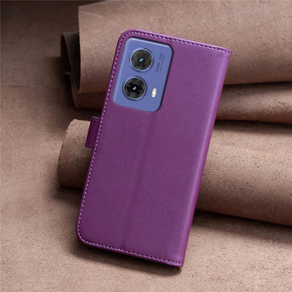 BINFEN COLOR BF17 For Motorola Moto G85 5G / S50 Neo 5G Wallet Case PU Leather Phone Cover