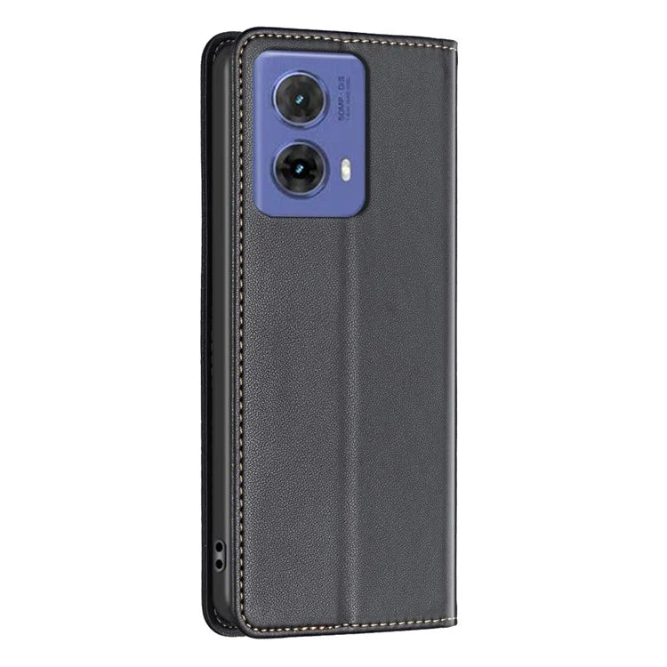 BINFEN COLOR BF18 For Motorola Moto G85 5G / S50 Neo 5G Case Leather Phone Cover Magnetic Closing
