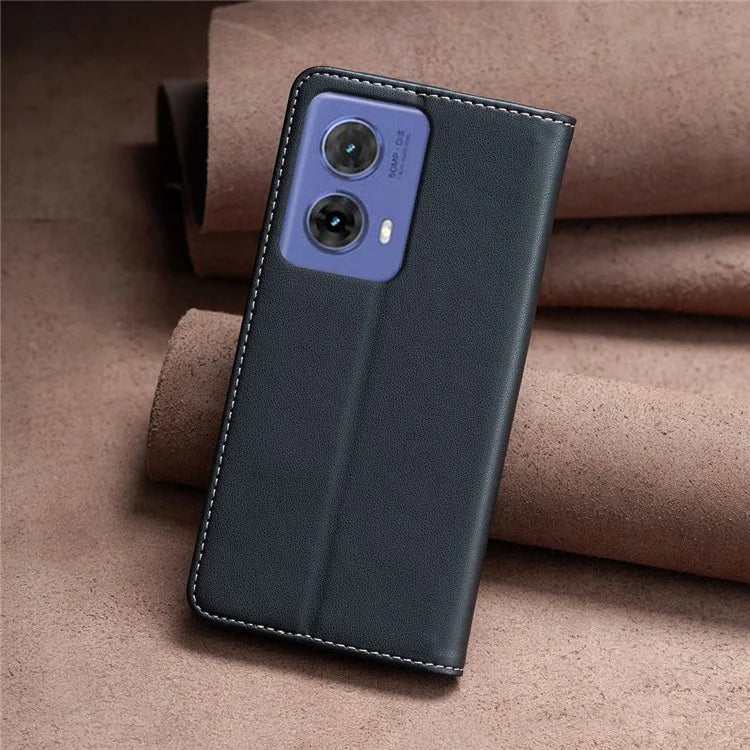 BINFEN COLOR BF18 For Motorola Moto G85 5G / S50 Neo 5G Case Leather Phone Cover Magnetic Closing