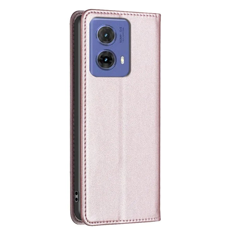 BINFEN COLOR BF18 For Motorola Moto G85 5G / S50 Neo 5G Case Leather Phone Cover Magnetic Closing