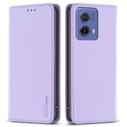 BINFEN COLOR BF18 For Motorola Moto G85 5G / S50 Neo 5G Case Leather Phone Cover Magnetic Closing