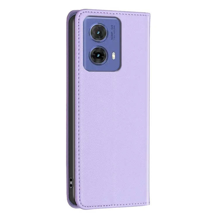BINFEN COLOR BF18 For Motorola Moto G85 5G / S50 Neo 5G Case Leather Phone Cover Magnetic Closing