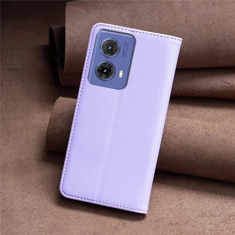 BINFEN COLOR BF18 For Motorola Moto G85 5G / S50 Neo 5G Case Leather Phone Cover Magnetic Closing
