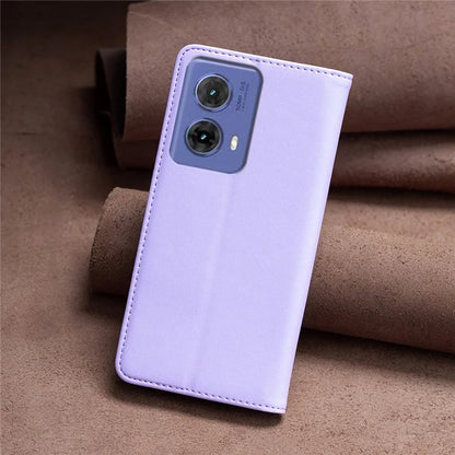 BINFEN COLOR BF18 For Motorola Moto G85 5G / S50 Neo 5G Case Leather Phone Cover Magnetic Closing
