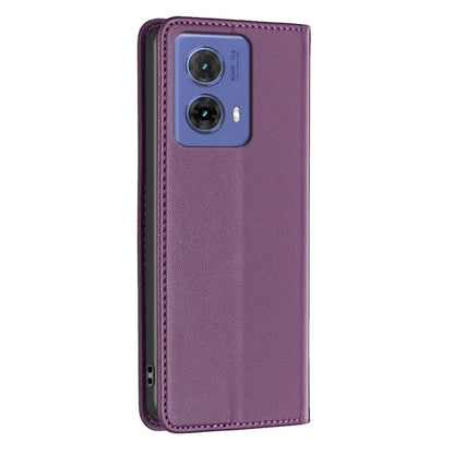 BINFEN COLOR BF18 For Motorola Moto G85 5G / S50 Neo 5G Case Leather Phone Cover Magnetic Closing