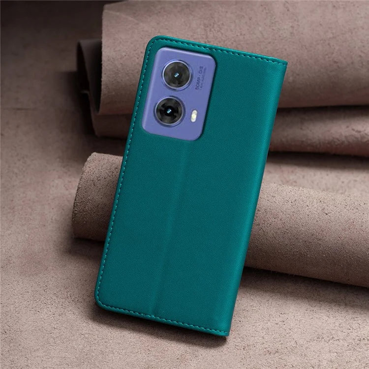 BINFEN COLOR BF18 For Motorola Moto G85 5G / S50 Neo 5G Case Leather Phone Cover Magnetic Closing