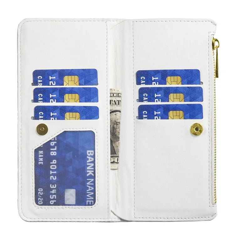 BINFEN COLOR BF Style-15 For Motorola Moto G85 5G / S50 Neo 5G Case PU Leather Zipper Pocket Phone Cover