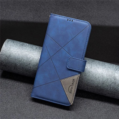 BINFEN COLOR BF05 For Motorola Moto G85 5G / S50 Neo 5G Case Leather Phone Cover Geometry Imprint