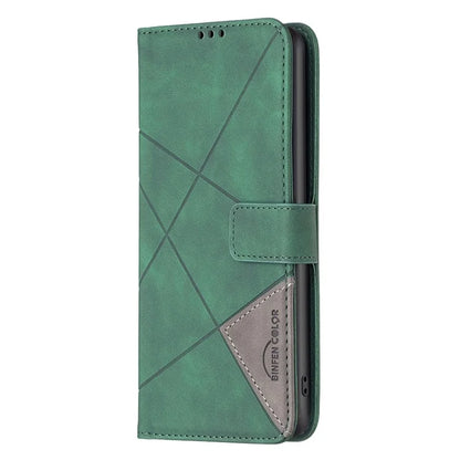 BINFEN COLOR BF05 For Motorola Moto G85 5G / S50 Neo 5G Case Leather Phone Cover Geometry Imprint