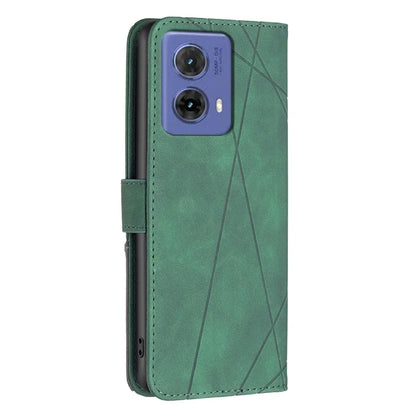 BINFEN COLOR BF05 For Motorola Moto G85 5G / S50 Neo 5G Case Leather Phone Cover Geometry Imprint
