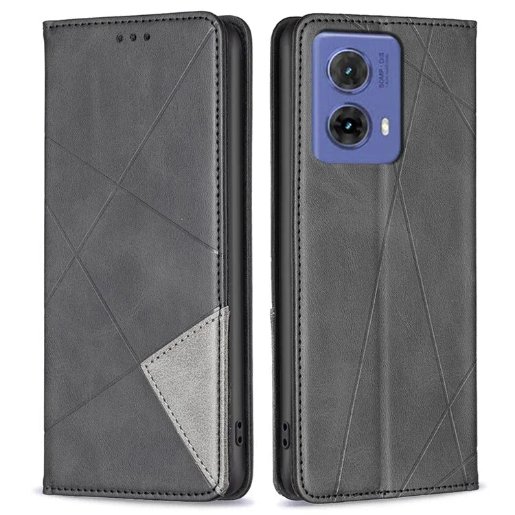 For Motorola Moto G85 5G / S50 Neo 5G Case PU Leather Phone Cover with Card Slots Stand