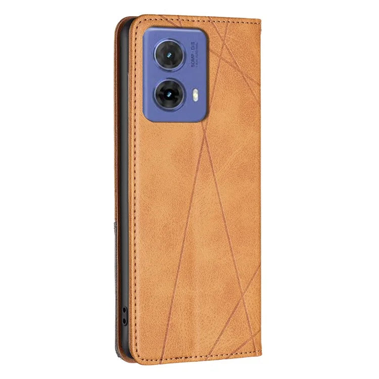 For Motorola Moto G85 5G / S50 Neo 5G Case PU Leather Phone Cover with Card Slots Stand