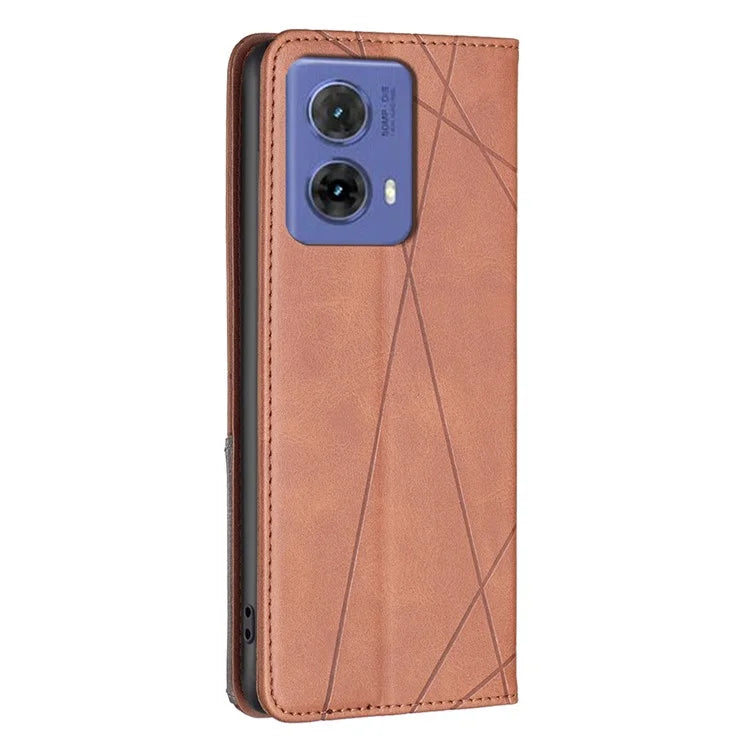 For Motorola Moto G85 5G / S50 Neo 5G Case PU Leather Phone Cover with Card Slots Stand
