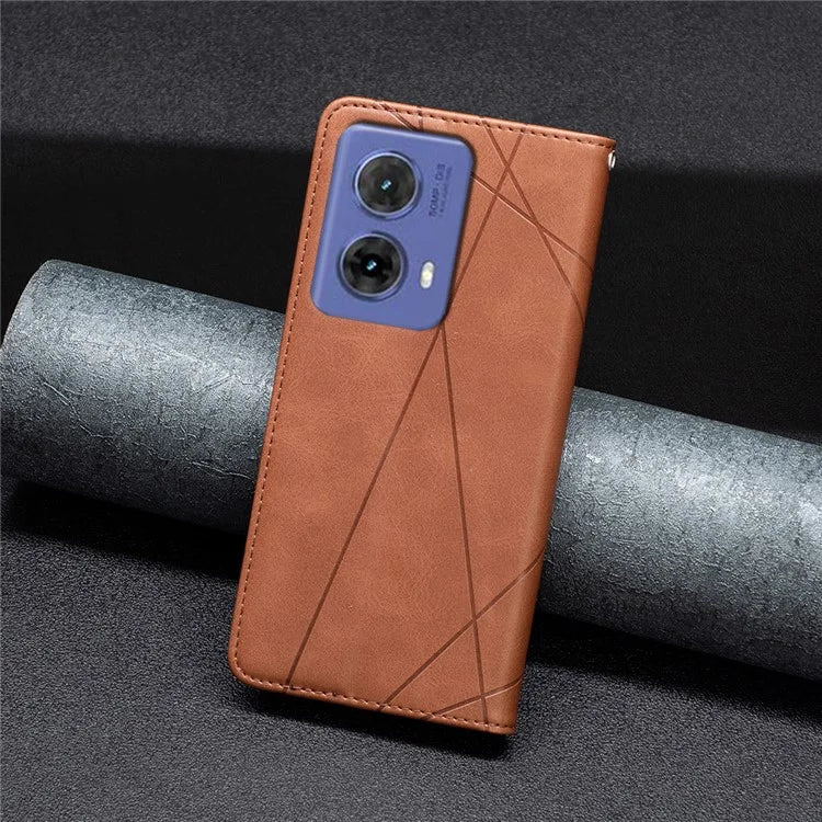 For Motorola Moto G85 5G / S50 Neo 5G Case PU Leather Phone Cover with Card Slots Stand