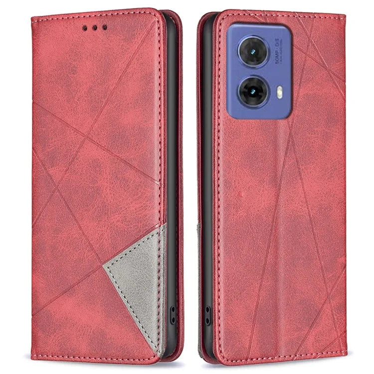For Motorola Moto G85 5G / S50 Neo 5G Case PU Leather Phone Cover with Card Slots Stand
