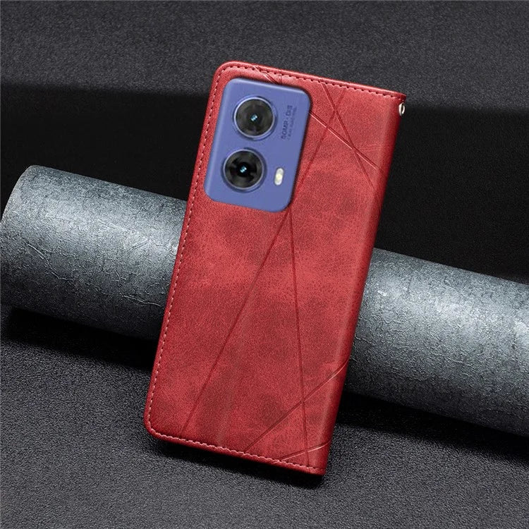 For Motorola Moto G85 5G / S50 Neo 5G Case PU Leather Phone Cover with Card Slots Stand