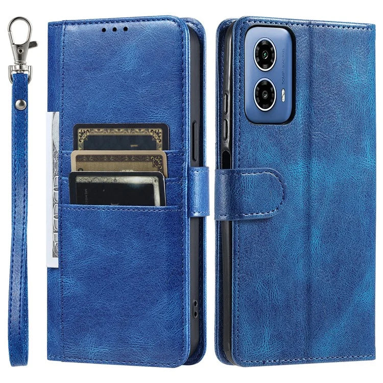 013 Style For Motorola Moto G85 5G / S50 Neo 5G Case PU Leather Anti-Fall Phone Cover with 6 Card Slots