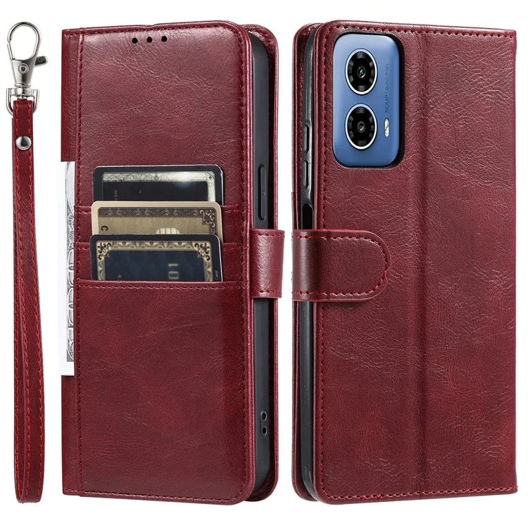 013 Style For Motorola Moto G85 5G / S50 Neo 5G Case PU Leather Anti-Fall Phone Cover with 6 Card Slots