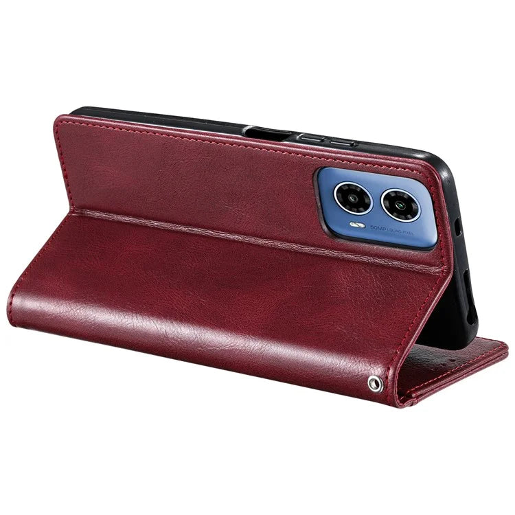 013 Style For Motorola Moto G85 5G / S50 Neo 5G Case PU Leather Anti-Fall Phone Cover with 6 Card Slots
