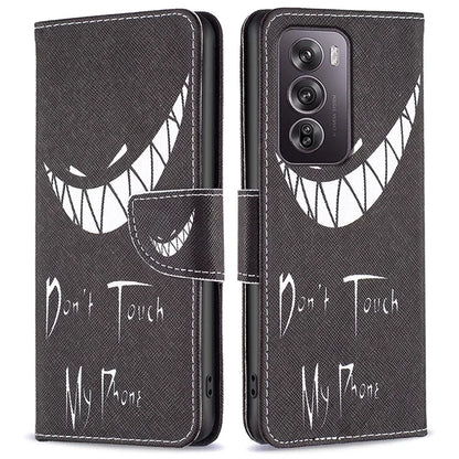 For Oppo Reno12 Pro 5G (Global) Case PU Leather Pattern Print Phone Cover