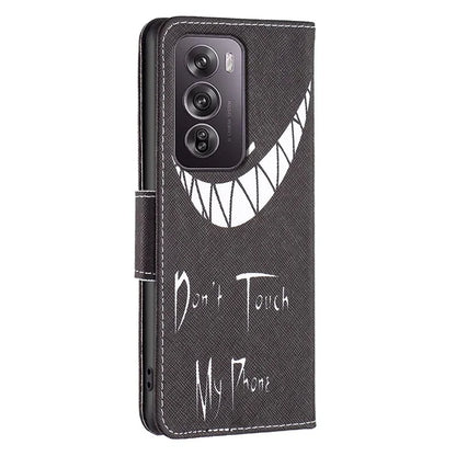 For Oppo Reno12 Pro 5G (Global) Case PU Leather Pattern Print Phone Cover