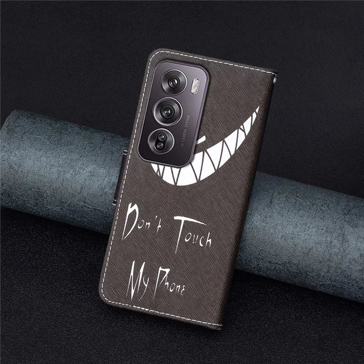 For Oppo Reno12 Pro 5G (Global) Case PU Leather Pattern Print Phone Cover