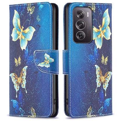 For Oppo Reno12 Pro 5G (Global) Case PU Leather Pattern Print Phone Cover