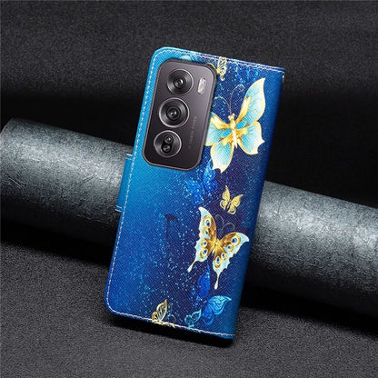 For Oppo Reno12 Pro 5G (Global) Case PU Leather Pattern Print Phone Cover