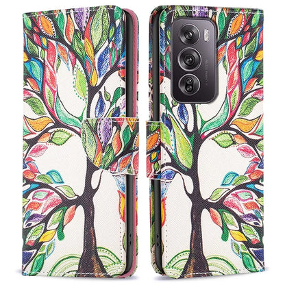 For Oppo Reno12 Pro 5G (Global) Case PU Leather Pattern Print Phone Cover