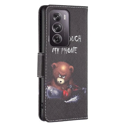 For Oppo Reno12 Pro 5G (Global) Case PU Leather Pattern Print Phone Cover